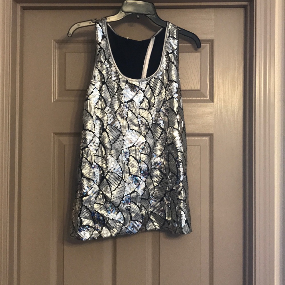 Sequin tank top